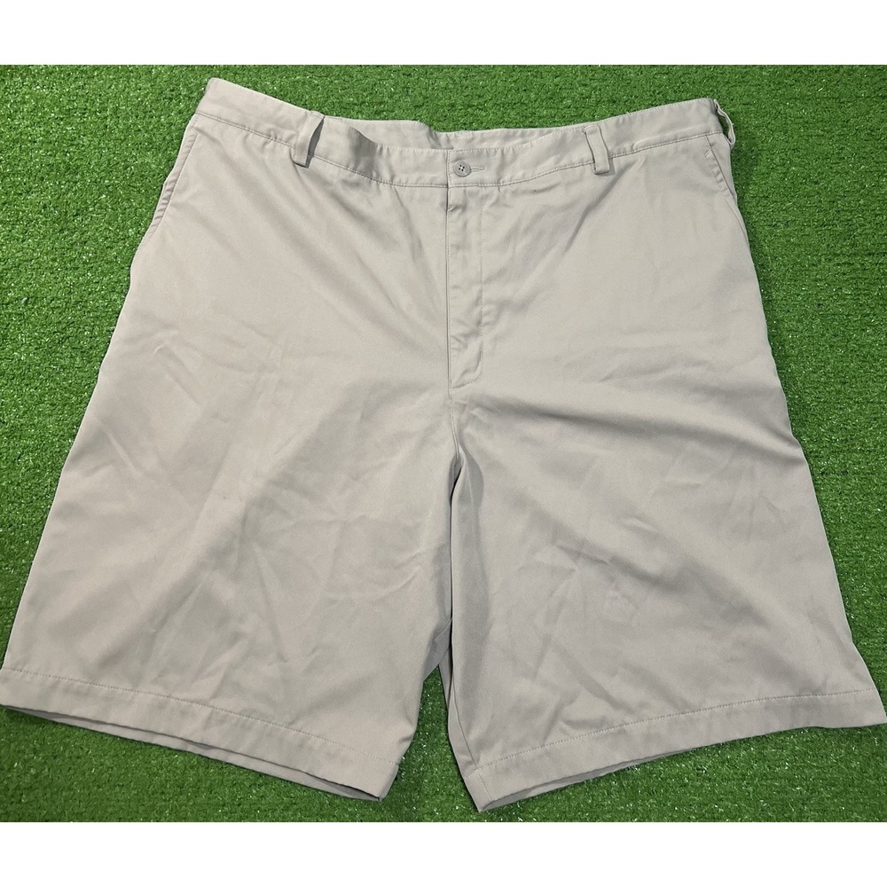 Vintage Y2k Nike Golf Dri Fit Shorts Size 40 Beige Khaki Performance Stretch